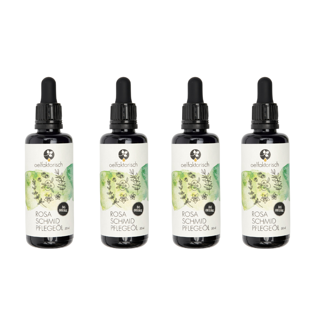 massageöl • rosa schmid • 4 x 50 ml