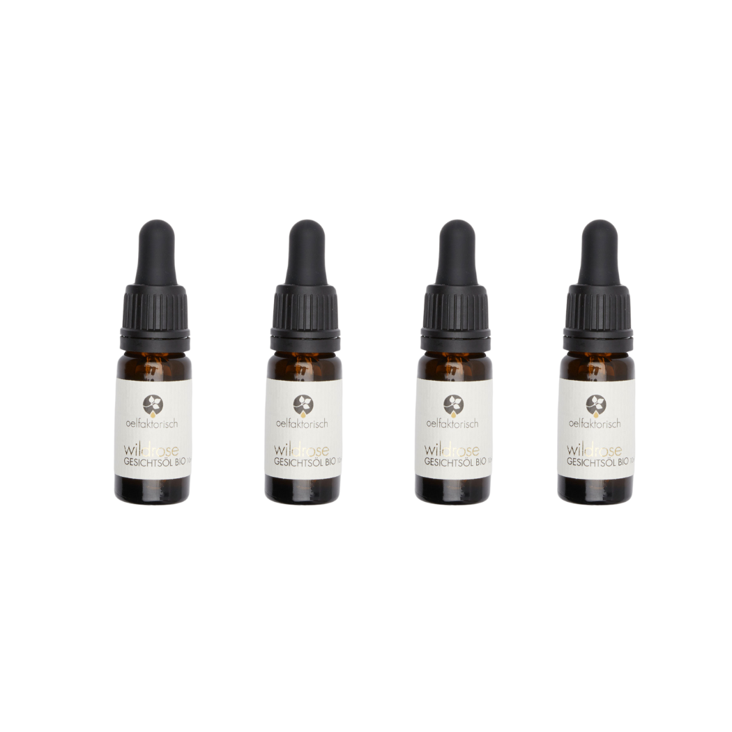 gesichtsöl • wildrosen • 4 x 10 ml