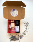 geschenkset minidiffuser lavendel ätherisches öl oelafktorisch körperöle