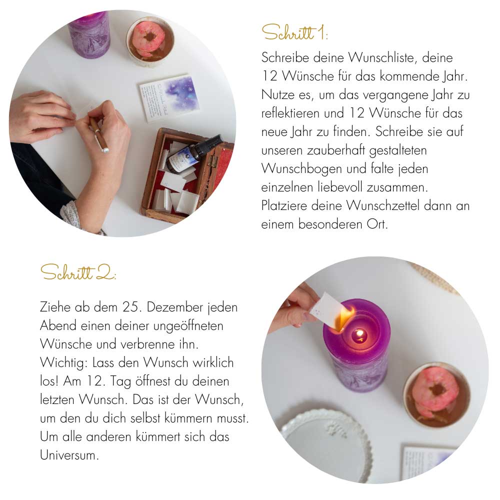 Raunacht Rituale Wünsche Duft Set oelfaktorisch Kissenspray