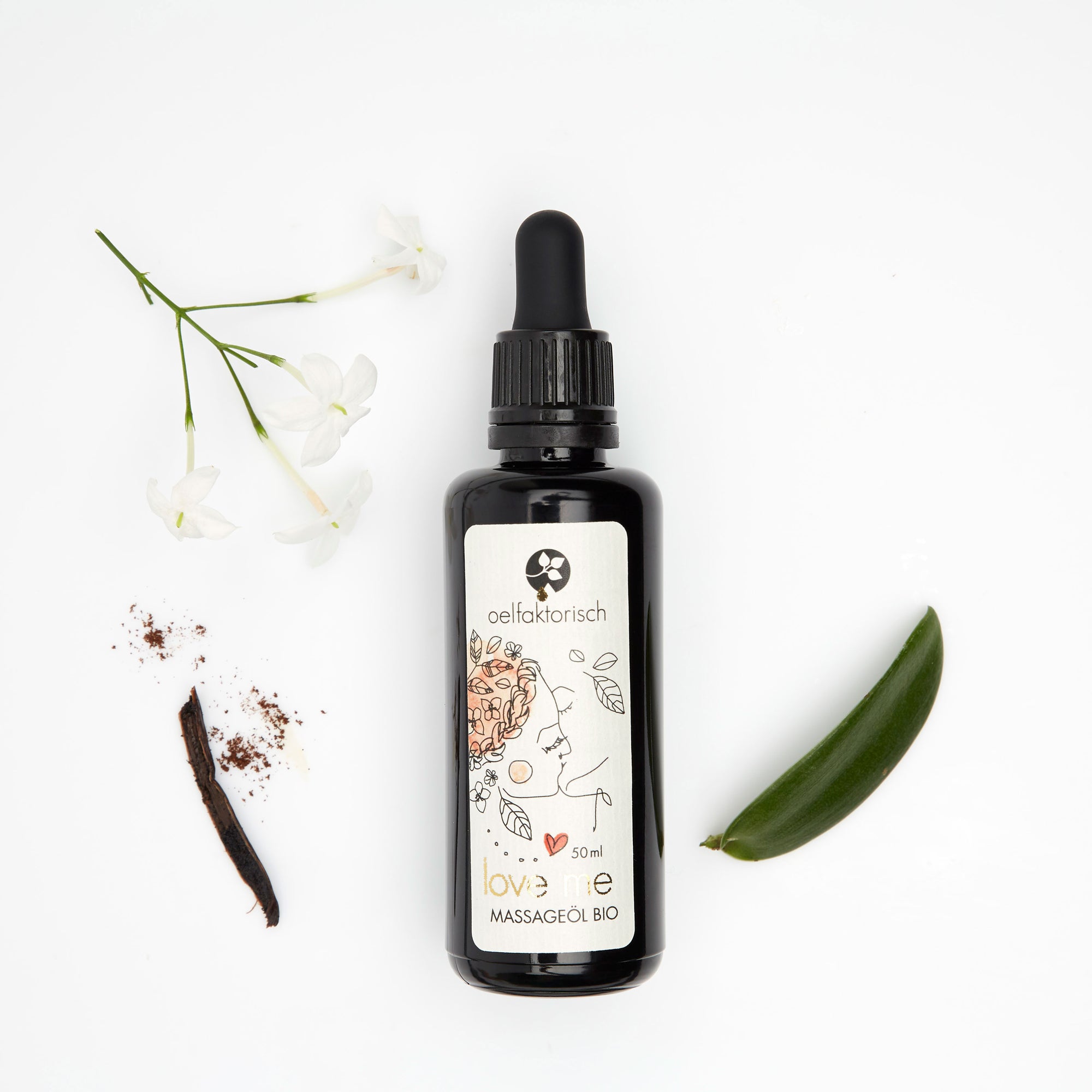 Partner Massageöl love me mit Ylang Ylang und Vanille oelfaktorisch Körperöle