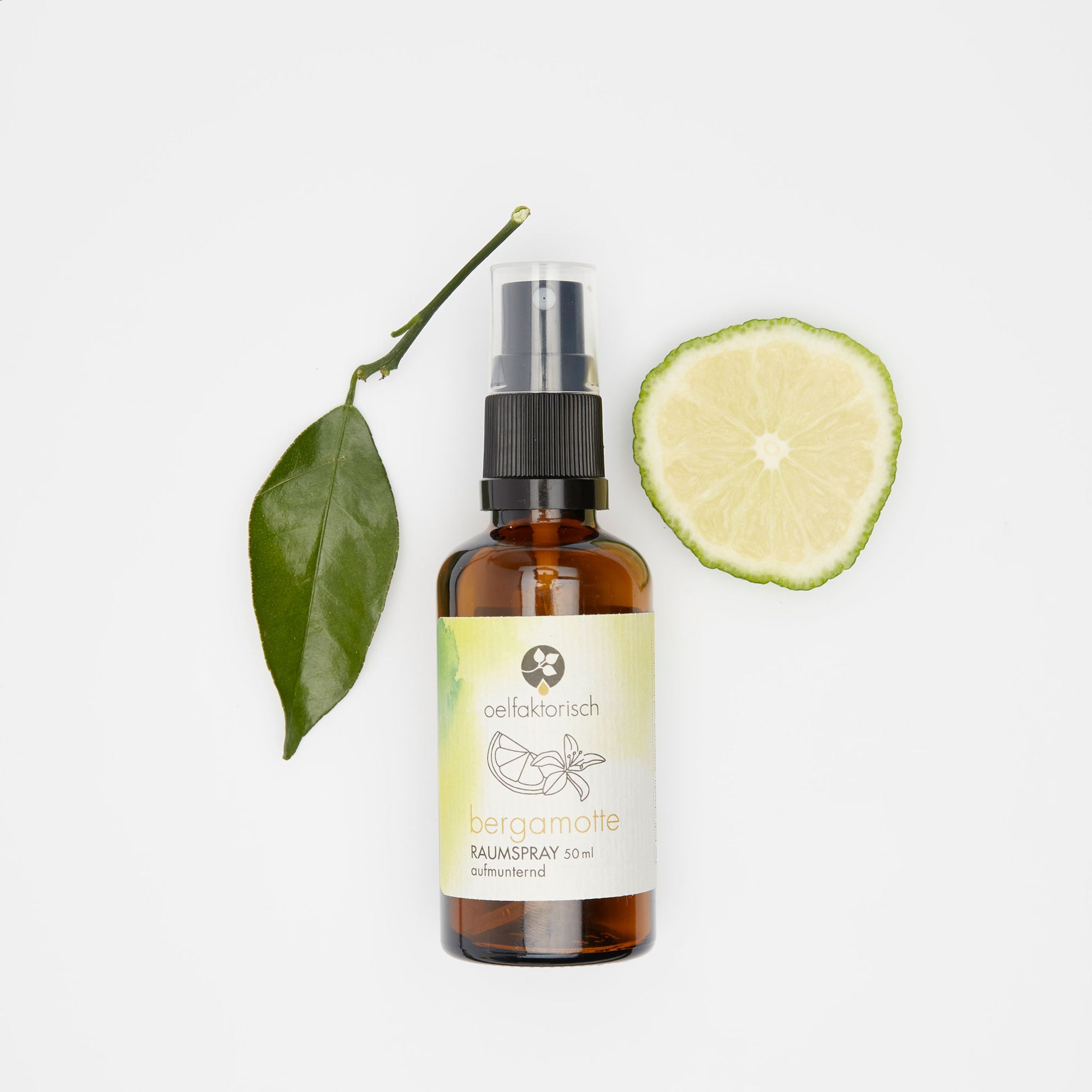 Bergamotte Raumspray Bio Raumduft Spray natürlicher Stimmungsaufheller ätherisches Öl Anti-Stress Gute Laune Spray Bio oelfaktorisch Körperöle