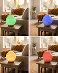 Diffuser Duftlampe Farbvarianten gelb rot blau grün Beispielfotos oelfaktorisch körperöle