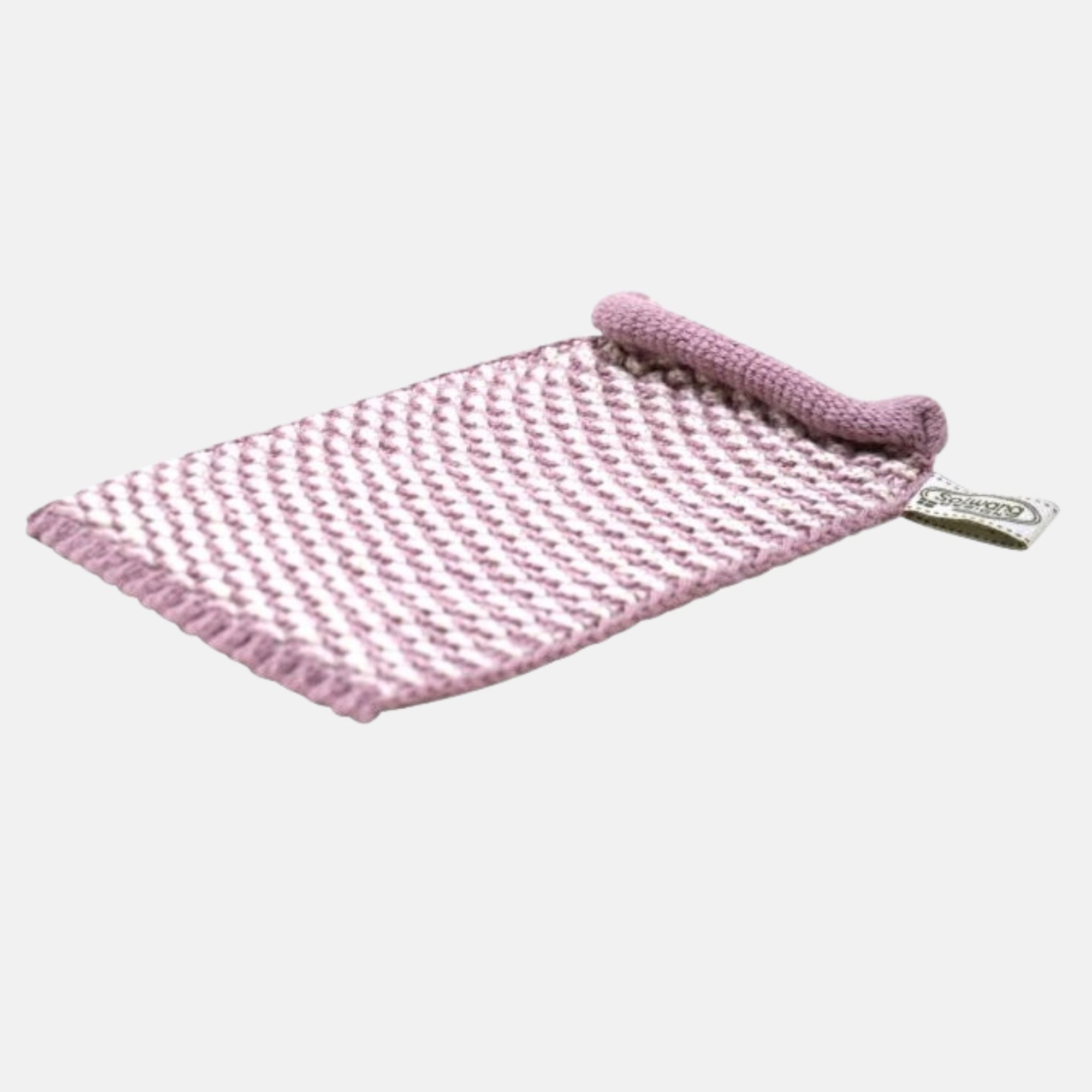 Waschhandschuh gestrickt Baumwolle Solwang oelfaktorisch körperöle