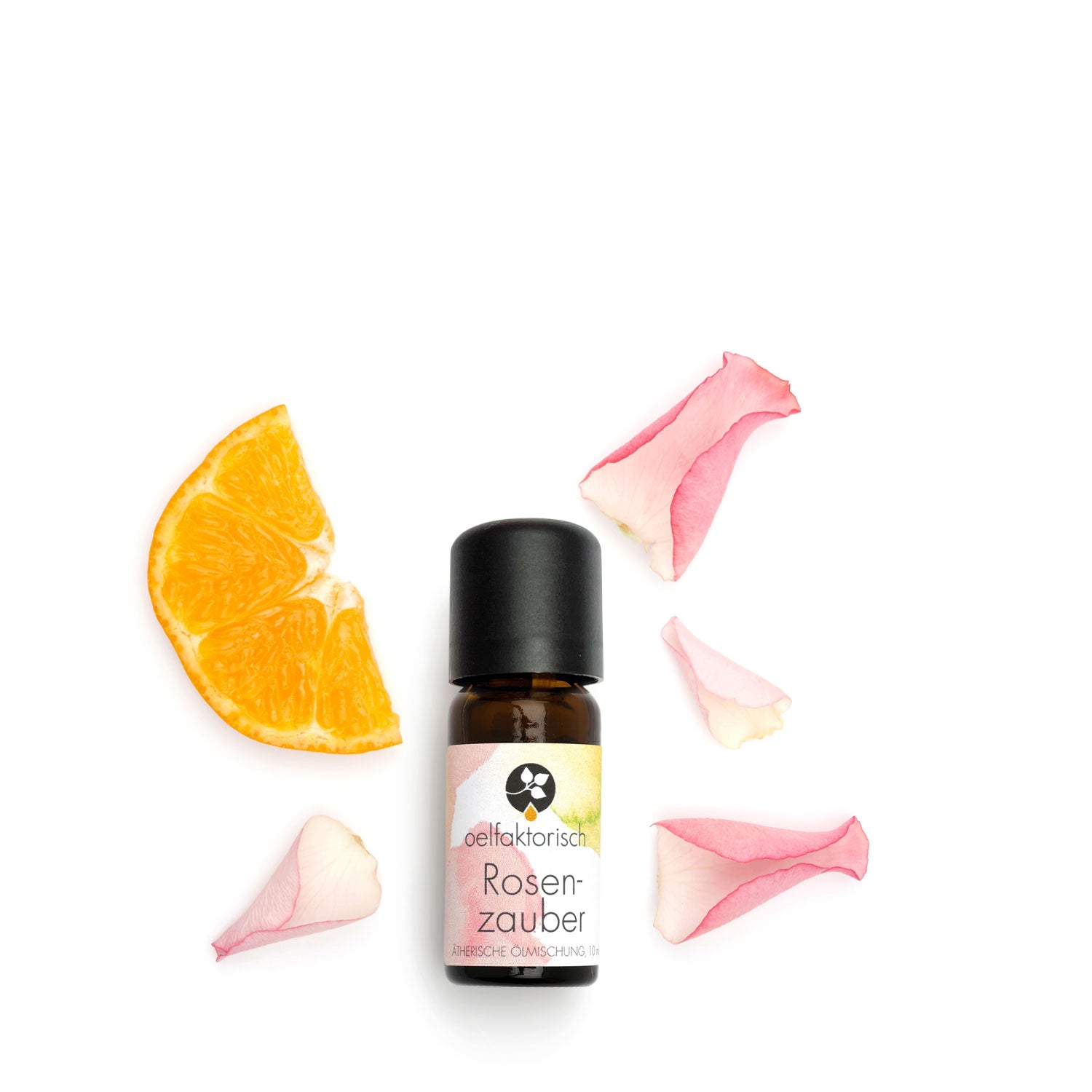 rosenzauber ätherische ölmischung rosenduft 10 ml Flasche oelfaktorisch körperöle