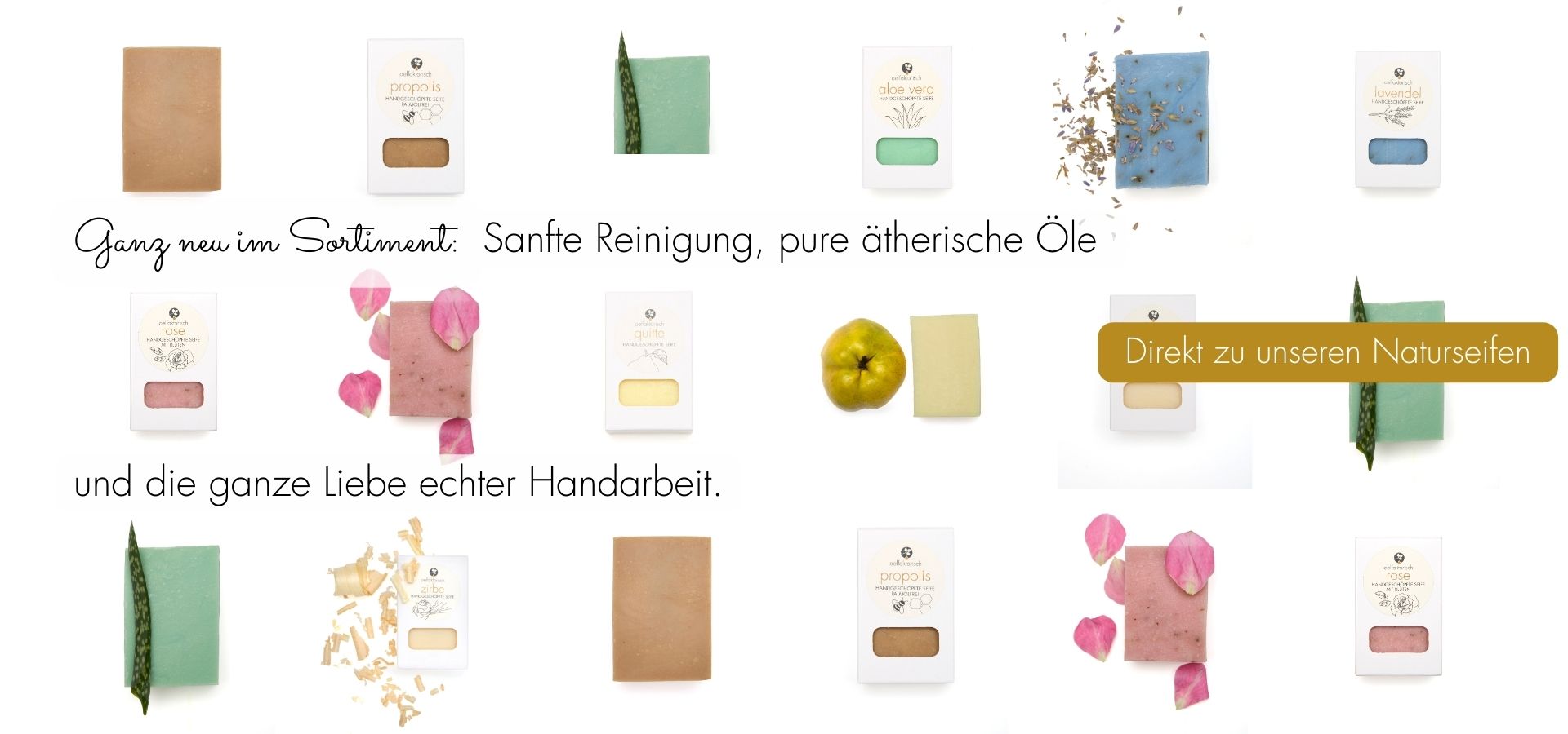 pflegeseife körperseife gesichtsseife handgeschöpft in weißer kartonverpackung oelfaktorisch körperöle